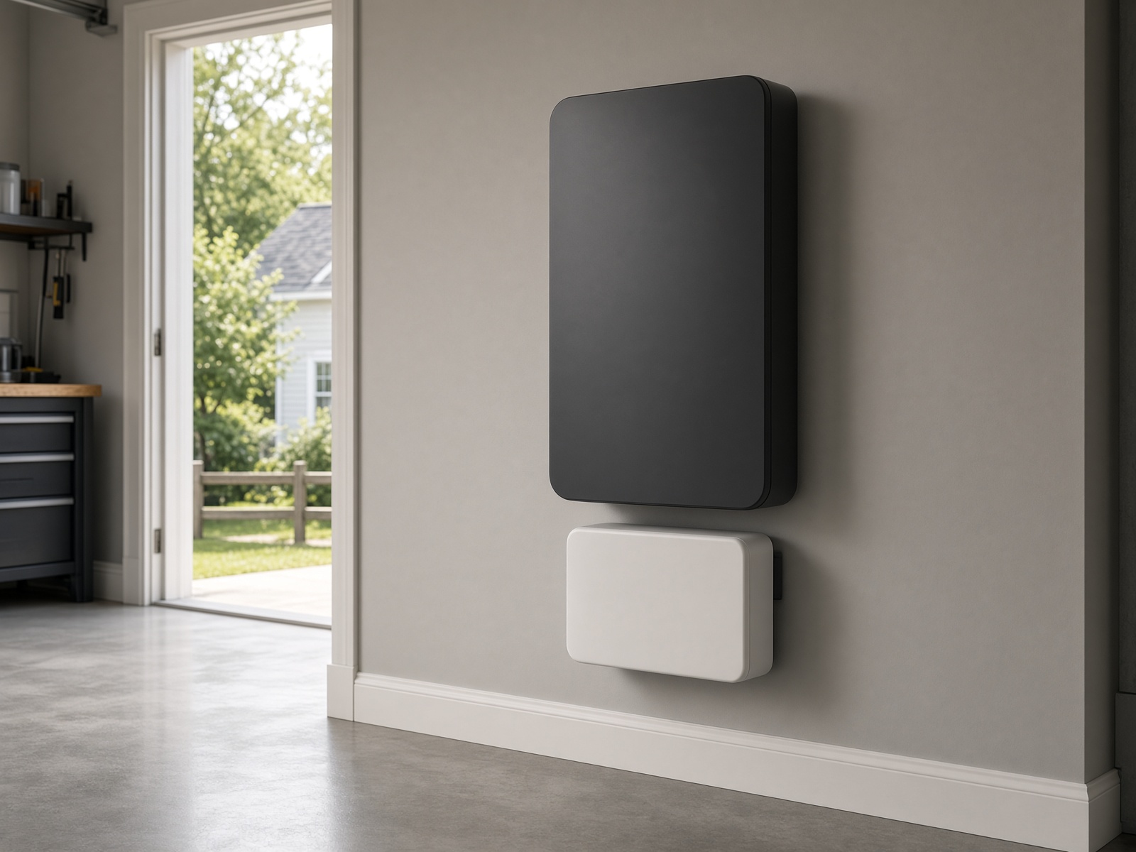 Wall-mounted home battery